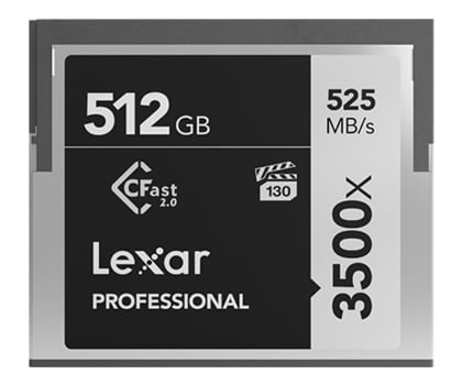 Karta pamięci CFast Lexar 512GB 3500x CFast Professional (VPG-130)